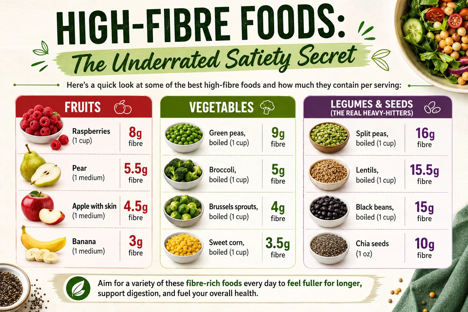 High-Fibre Foods: The Underrated Satiety Secret