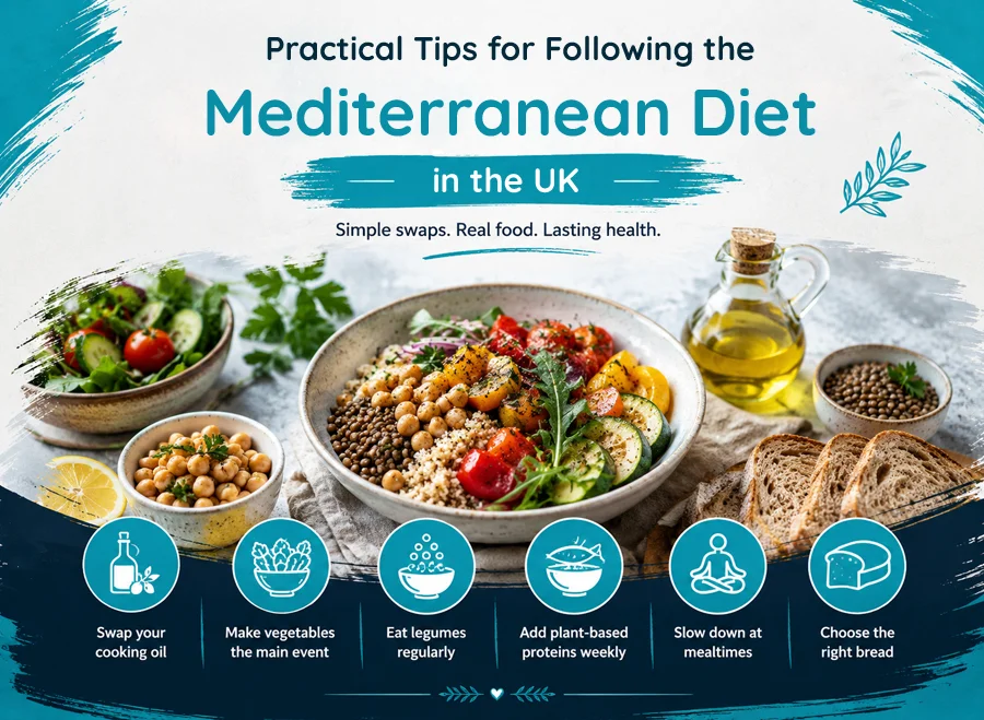 Practical Tips for Following the Mediterranean Diet in the UK