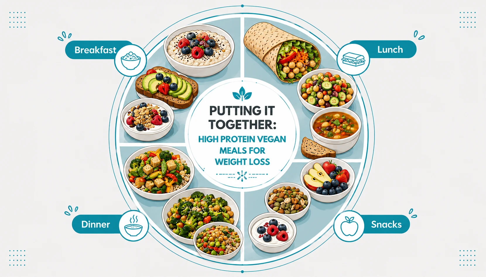 Putting It Together: High Protein Vegan Meals for Weight Loss